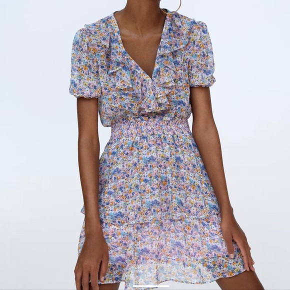 ZARA - floral printed dress